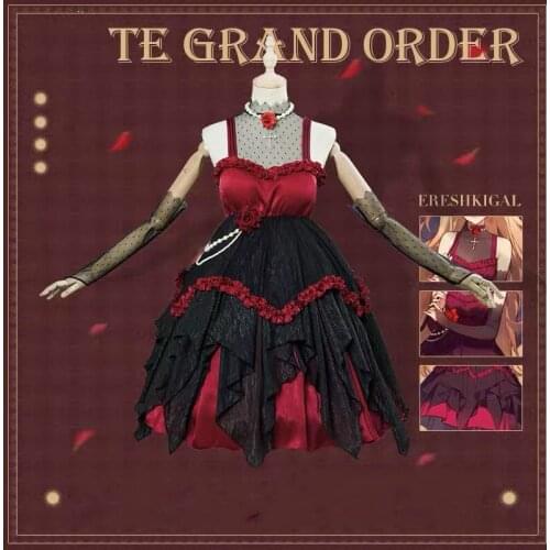 Anime Fate Grand order Ereshkigal Moon Girlfriend Lolita Dress/Outfit Cosplay Costume Women Halloween Free Shipping