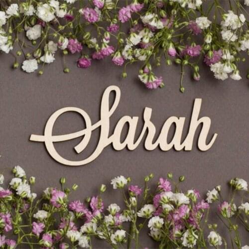 Custom Name Wedding Sign Personalized Birthday Wedding Party Name Sign Party Decorations Supplies Wooden Acrylic Wall Hanging
