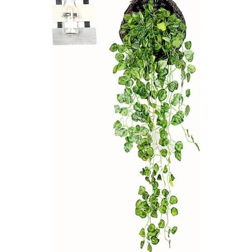 Artificial Ivy Leaf Garland Evergreen Vine Plants Fake Sweet Potato Foliage Home Wedding Decor Hanging Flowers Rattan