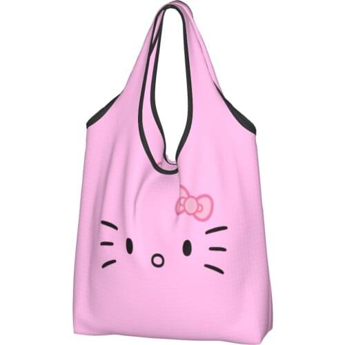 Cat Canvas Bag Woman Cheap Bag Anime Ins Shoppers Bag