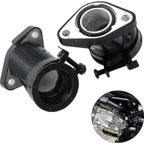 LEEPEE 1 Pair Rubber Material Carb Adapter Intake Pipe For Honda CA250 DD250 DD150 Motorcycle Carburetor Interface Adapter
