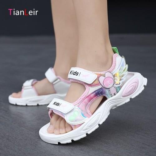 Summer Fashion Children Sandals For Girls High Quality Beach Casual Sandlias Light Soft Non-slip Toddler Shoes Chaussure Enfant