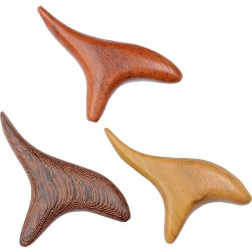 Press Point Massager Wooden Triangle Foot Body Massage Tool Acupressure Stick Health Care Gifts Reflexology Hand Massage