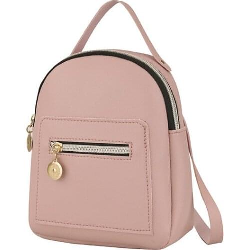 Bagpack Cute Small Female Backpack Mini Womens Leather Backpack Fashion Mini Backpack School Bags for Teenage Girls