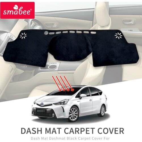 Dashboard Cover Pad for Toyota Prius V α Daihatsu Mebius 2012 2013 2014 2015 2016 2017 2018 2019 ZVW40 Accessories Anti-Slip Mat