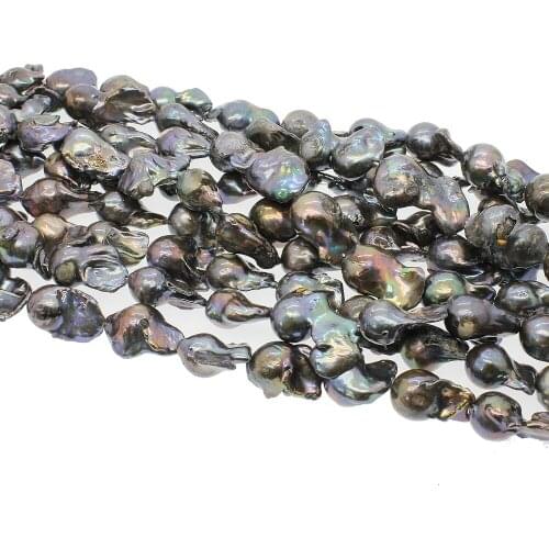 Natural Freshwater Pearl Classic Baroque Black But Beads Star Jewelry Making DIY Necklace Bracelet Earrings Jewelry Accessories