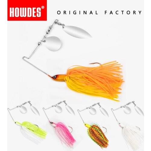 HOWDES 2020 New Spinner Bait 7g/10.5g Fishing Lure 3D Eyes Tandem Willow Spinnerbait Buzzbait For Bass Fishing fish Pesca Bait