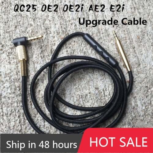 Upgrade Cable for Bose QC25 OE2 AE2 QC35 SoundTrue Headphones Inline Mic Remote Audio Cord for iPhone Andriod High Quality