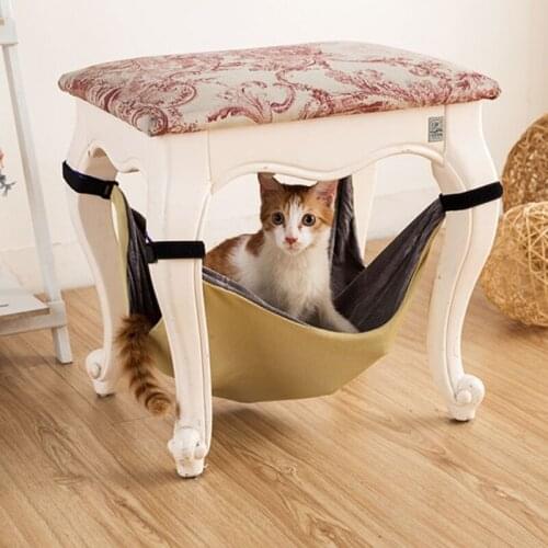Pet Hammock Cat Warm Soft Hanging Bed Cushion Cat Puppy Mat Hamster House Cage