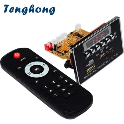 Tenghong MP3 Decoder Board DTS Lossless Bluetooth DC5V Audio Decoding Module FM Radio WAV WMA FLAC APE MTV HD Video Player DIY