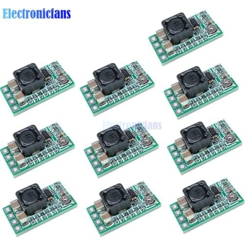 10pcs/lot Ultra-Small Size DC-DC Step Down Power Supply Module 3A Buck Converter Adjustable 1.8V 2.5V 3.3V 5V 9V 12V step-down