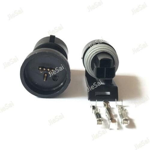 Female Male Delphi 3 Pin 12110192 / 12065287 Water Temperature Sensor Connector Restrictor Air Damper For Buick Excelle