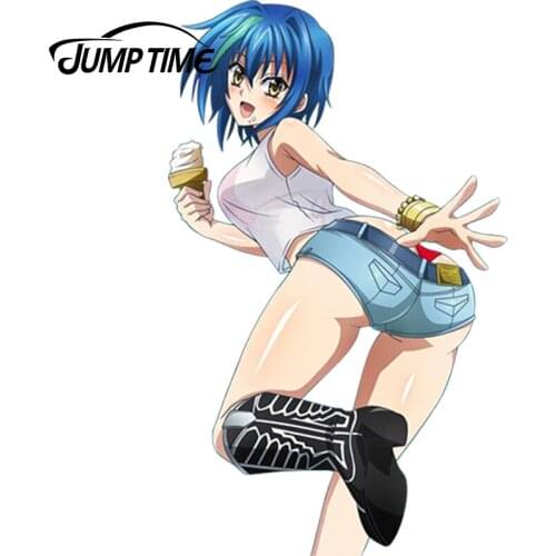 JumpTime 13cm x 7.9cm Car Styling Anime High School DxD Sexy Girl Xenovia Reflective Car Sticker Waterproof Window Decal