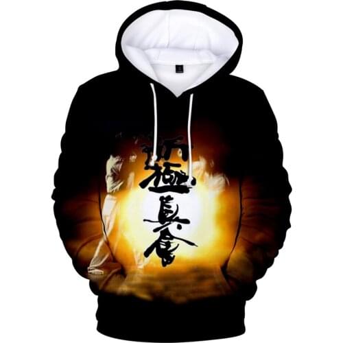 Hip Hop Kyokushin Karate Sweatshirts Autumn Tracksuits Hooded Pullovers Boys/girls 3D Children Hoodie Kyokushin Karate Hoodies