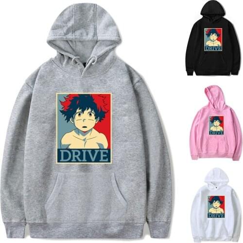 Men Women My Hero Hoodie Casual Fashion Boys Girls Pullover Hoodies Unisex Casual Cotton Sweatshirt