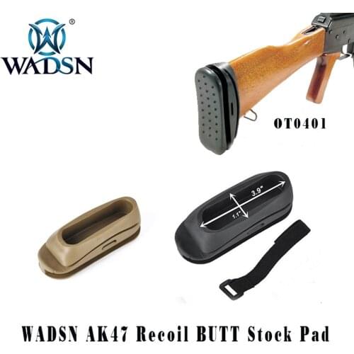 WADSN Airsoft Tactical Shockproof Rubber AK Stock Pad AK47 Recoil BUTT Paintball Softair Rifle Gun Hunting Accessories WOT0401