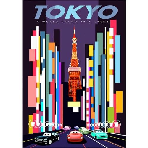 JAPAN TOKYO Vintage Retro Travel Railways Photo Art Film Print Silk Poster for Your Home Wall Decor 24x36inch