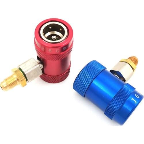 1 pair) High quality automotive air conditioning refrigerant filling tool High and low pressure adjustable quick connector