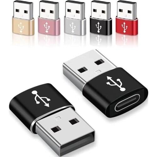 100pcs USB Male to USB Type C Female OTG Adapter Converter Type-c Cable Adapter For Nexus 5x 6p Oneplus 3 2 USB-C Data Charger