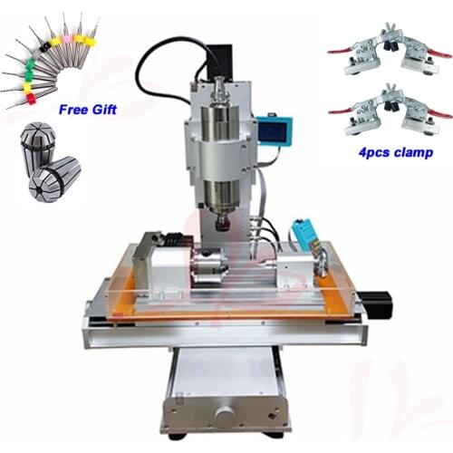 4 Axis Vertical CNC Router 3040 1500W 2200W Table Column 1.5KW 2.2KW CNC Milling Engraving Machine