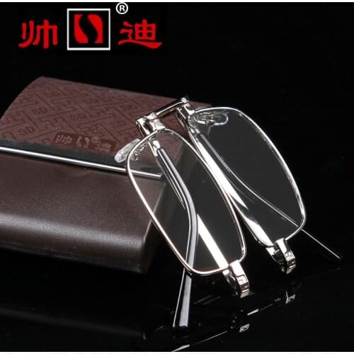 2019 Promotion Sunglasses Oculos De Sol Feminina Shuaidi Brand High-end Mens Anti Fatigue Glasses Folding Are Presbyopic