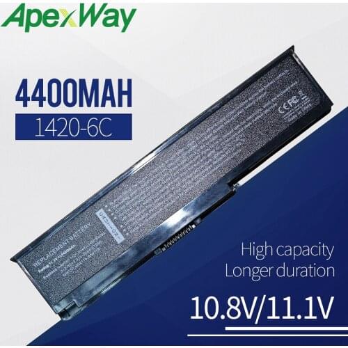 4400mAh Laptop Battery For dell Inspiron 1420 Vostro 1400 312-0543 312-0584 451-10516 FT080 FT092 KX117 NR433 WW116