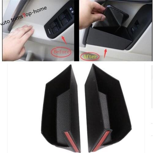 Accessories For Toyota Land Curious Prado FJ150 2011 - 2020 Front Door Handle Armrests Storage Box Tray Holder Cover Kit Trim