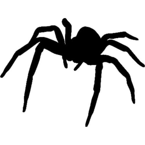 Spider Car Sticker Poison Animal Motorcycle Car Decal Pvc Decal Is Suitable for All Kinds of Cars Black/white, 10CM *8CM