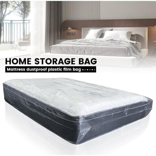 Mattress Protector Packaging Bag Moisture-proof Dust Cover Moving Home Storage 200x240x35cm Thickness 0.08mm Transparent