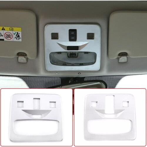 Car Roof Front Row Reading Light Decoration Frame Trim,ABS Chrome,For Land Rover Freelander 2 2007-2015 Modification Accessories