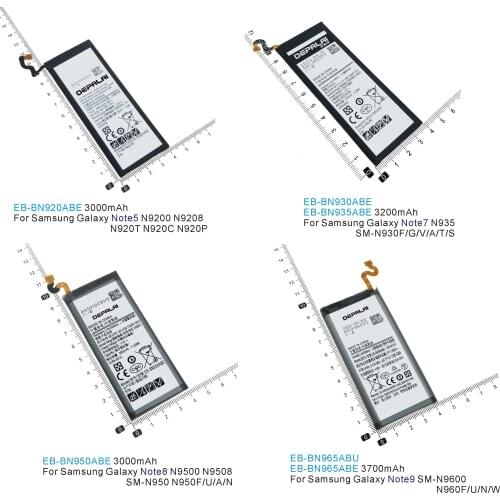 EB-BN920ABE EB-BN930ABE EB-BN935ABE EB-BN950ABE EB-BN965ABU Battery For Samsung Galaxy Note5 Note 7 8 9 N9200 N9208 N9500 N9600