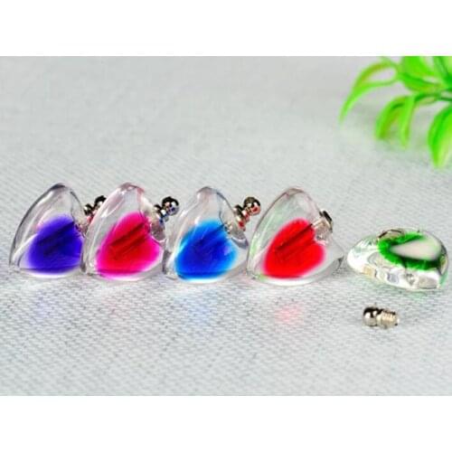 Crystal Vial Pendants miniature perfume oil glass wishing bottles necklace diy rice on name vials w/SCREW CAP jewelry bottles