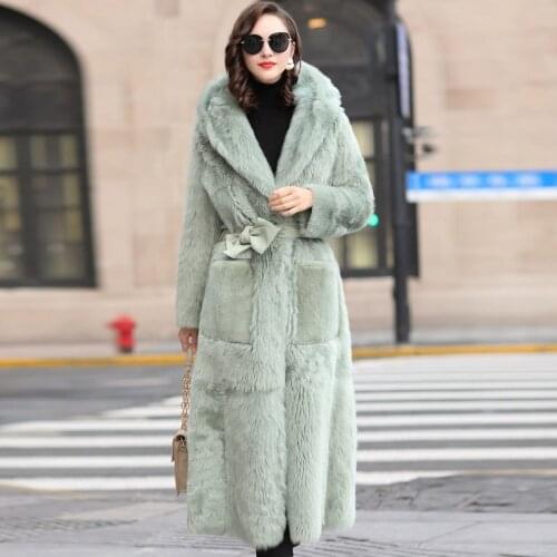 Fur Natural Coat Real Genuine Leather Jacket Mink Fur Winter Coat Women Clothes 2020 Korean 100% Wool Jacket NB2020026C YY1666