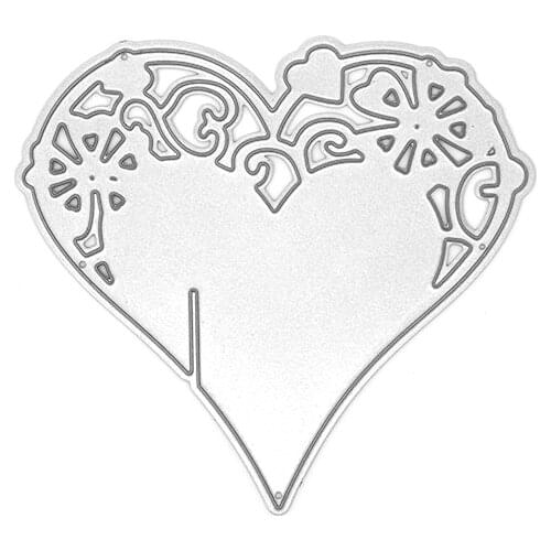 Heart Metal Cutting Dies for Place Card Making Baby Shower for Wedding Party Birthday Decoration Favor Supplies
