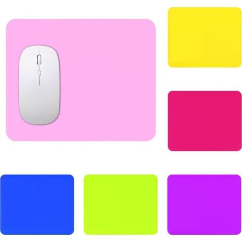 Fashion Solid Color Anti-Slip Mouse Mat Mousepad Laptop Computer Accessories