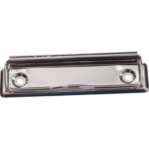 Mountable Metal Clipboard Clips Spring Loaded Surface Mount Handle with Rubber Feet Hardboard Clamps Office Supplies