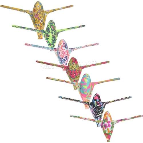 Mens Contour Pouch Thong Print Bodybuilding Physique Posing Mankini Tangas Thongs And G Strings Underwear Jockstrap