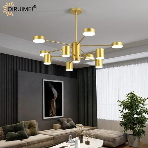 Nordic New Modern LED Chandeliers Lights Dimmable Indoor Lighting For Living Dining Room Bar Kitchen Bedroom Parlor Aisle Lamps