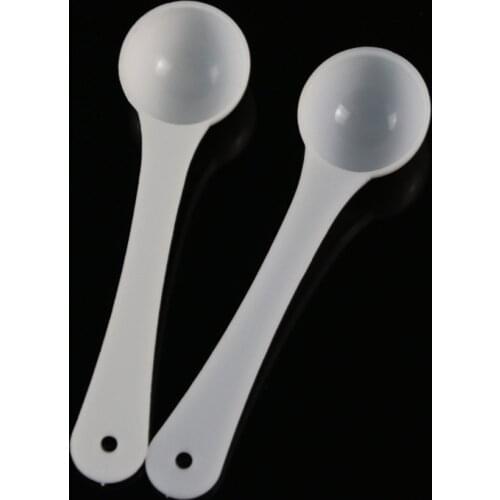 Plastic Spoon Quantitative Small Tools White 50pcs Gadgets Home Kitchen