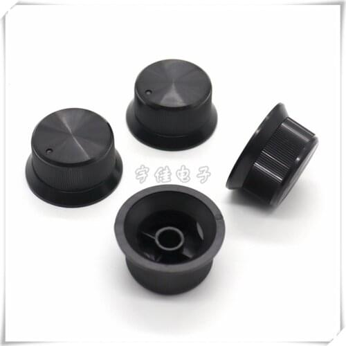 2 Piece 30×16MM plastic stripe knob flower axis potentiometer knob cap power amplifier volume panel adjustment knob