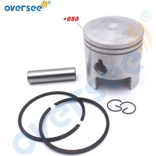 Boat Piston 350-00004-0 and Rings 350-00014-0 Kit Replaces For TOHATSU Outboard Motor 18HP MB18 M18