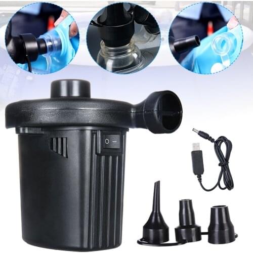 Portable USB Rechargeable Quick Inflator Electric Air Pump Household Mattress Car Auto Air Inflatable Pump Inflator