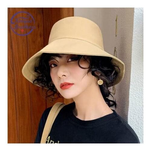 Casual Sun Hat High Quality Bucket Hat Men Women Solid Bob Hip Hop Caps Summer Fisherman Hat Panama Foldable Beach Hat