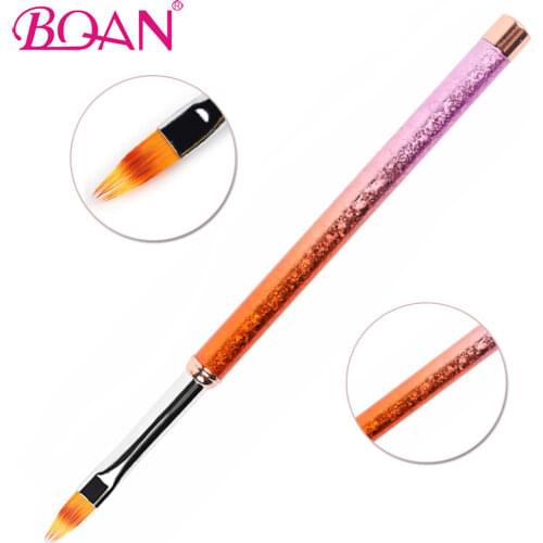 BQAN Professional UV Gel Nail Ombre Brush Gradient Color Design Handle Painting Drawing Brush Nail Art Pen DIY Manicure Tool