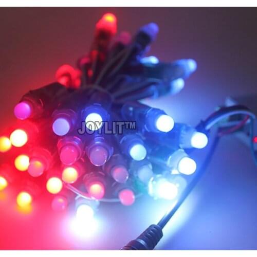 New brand drop colorfull 12MM pixel christmas lights RGB led pixel string light 300pcs/lot