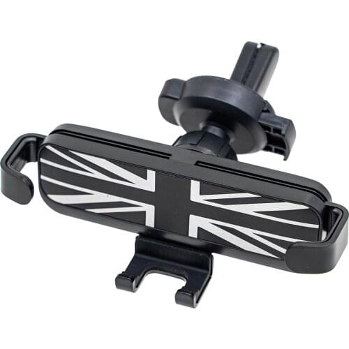 Mobile Phone Mount Holder Cradle Rotatable Clip (Grey Union Jack Flag, 4 - 6 Inch Phone ) for UNIVERSAL R50 R52 R55 R56 R60 R61