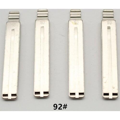 VVDI OEM 10Pcs 92# Metal Uncut Flip Remote Key Blade For Hyundai