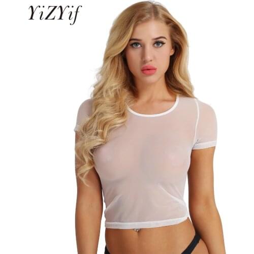 YiZYiF Women's Cropped T-shirts