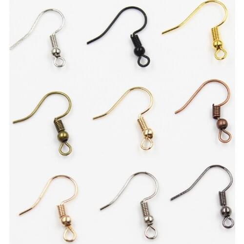 New Fashion 100pcs Earring Findings 20x17mm DIY Earrings Clasps Hooks Fittings DIY Jewelry Making Accessories Iron Hook Jewelry