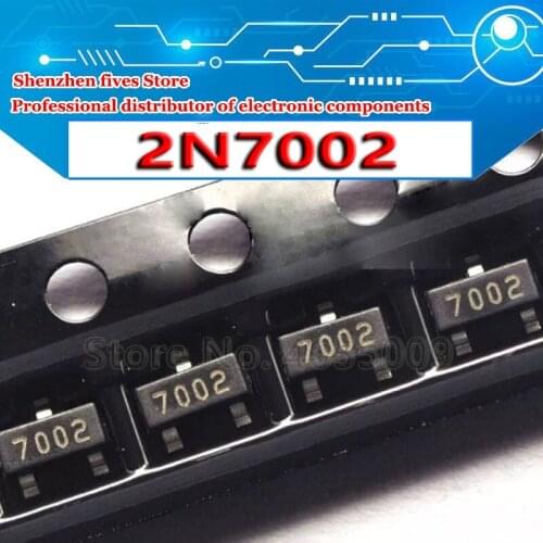 100PCS 2N7002LT1G SOT23 2N7002 SOT SOT-23 SMD 702 MMBT7002LT1G 60 V, 115 mA, N-Channel new and original